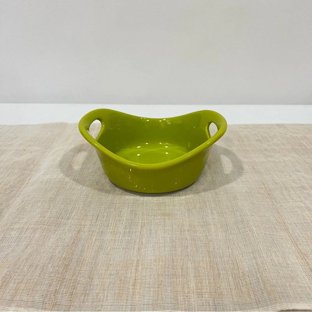 Rachel Ray Small Casserole 12 Oz. Lime Green Ceramic Serving Bowl Bakeware